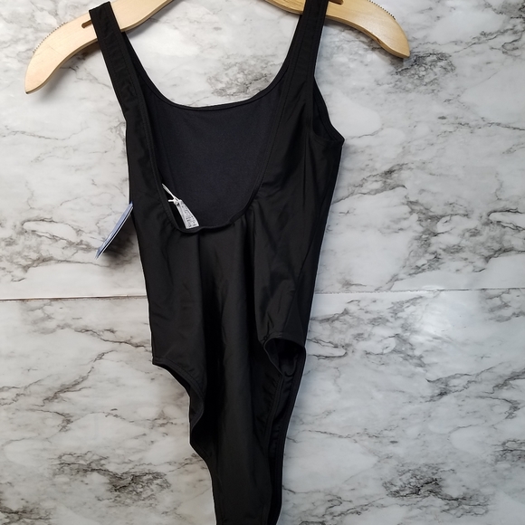 Adidas Womens Black Swimsuit Black Originals Logo - Picture 4 of 5